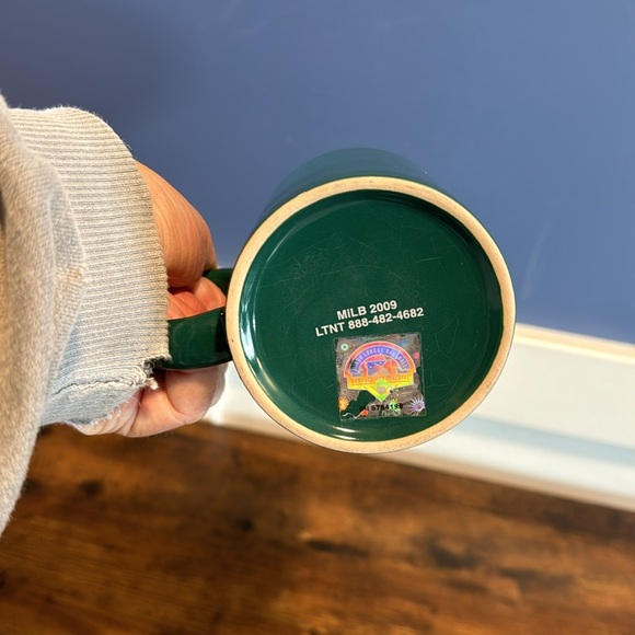 Tin Caps Mug. Fort Wayne, Indiana, baseball mug green coffee tea mug - Picture 4 of 4